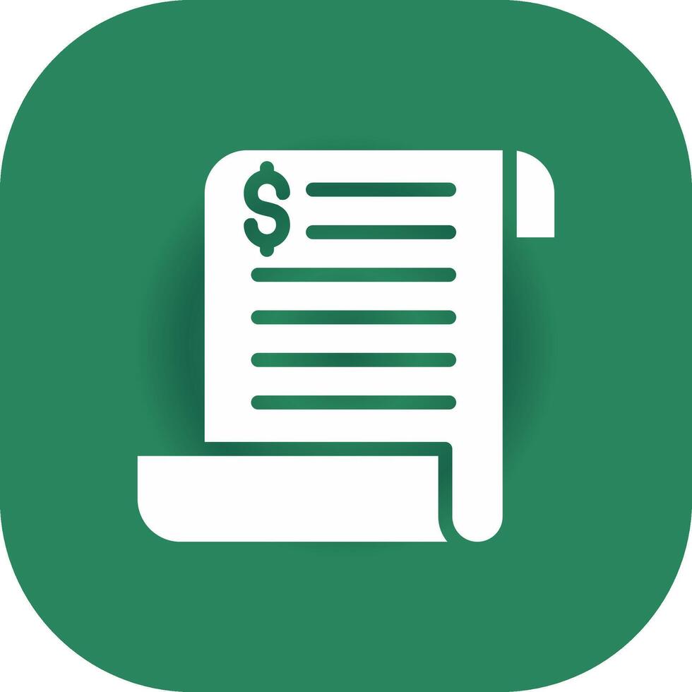 Glyph Round Corner Green Gradient vector