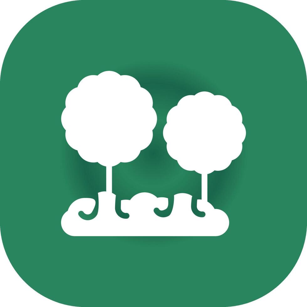 Jungle Landscape Creative Icon Design vector
