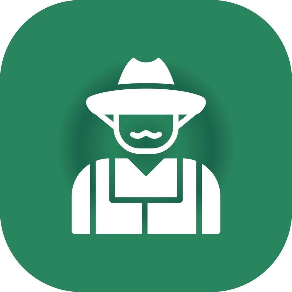 Farmer Creative Icon Design vector