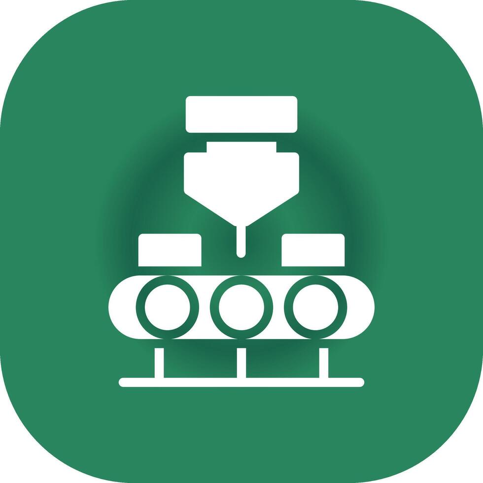 Conveyor Belt Creative Icon Design vector