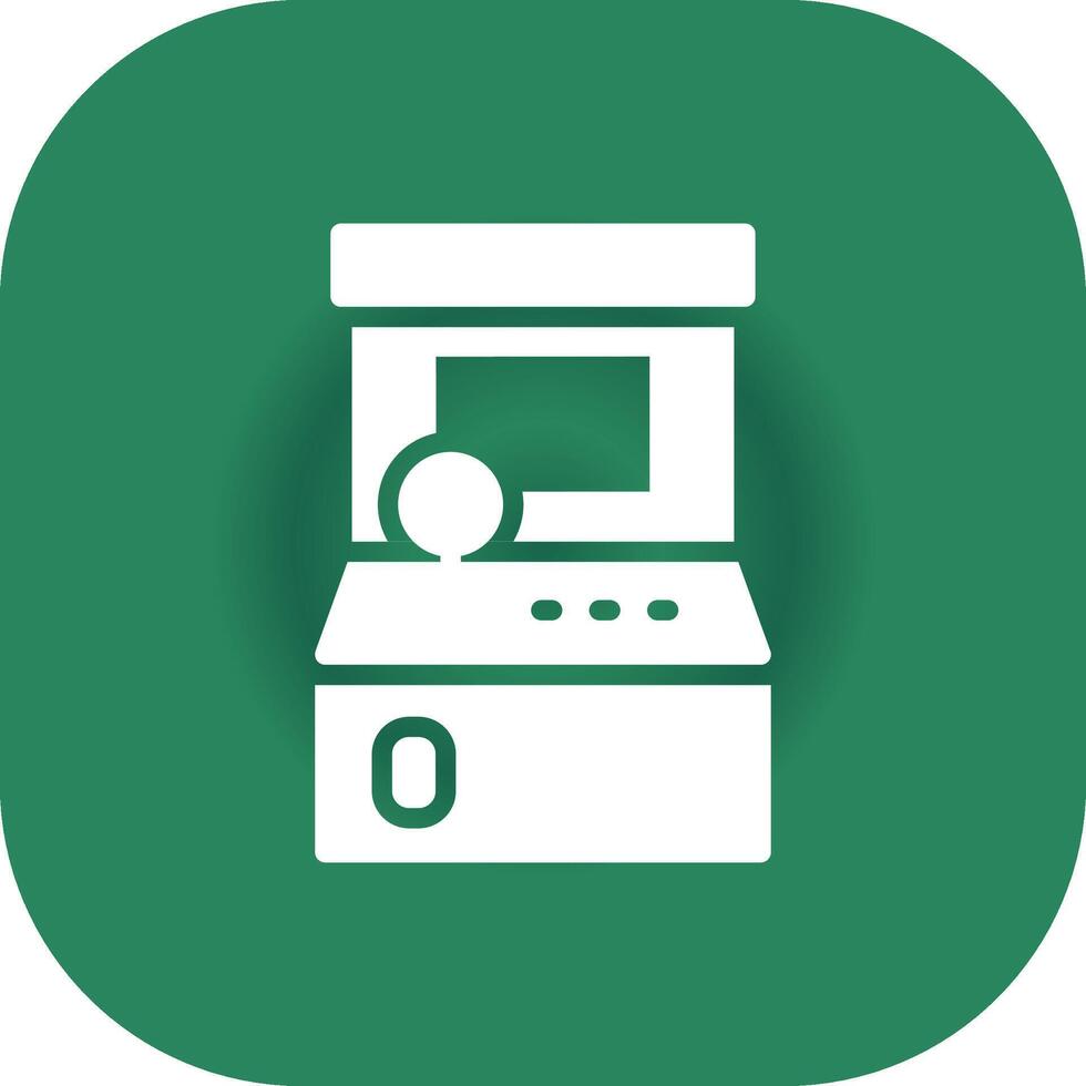 Glyph Round Corner Green Gradient vector