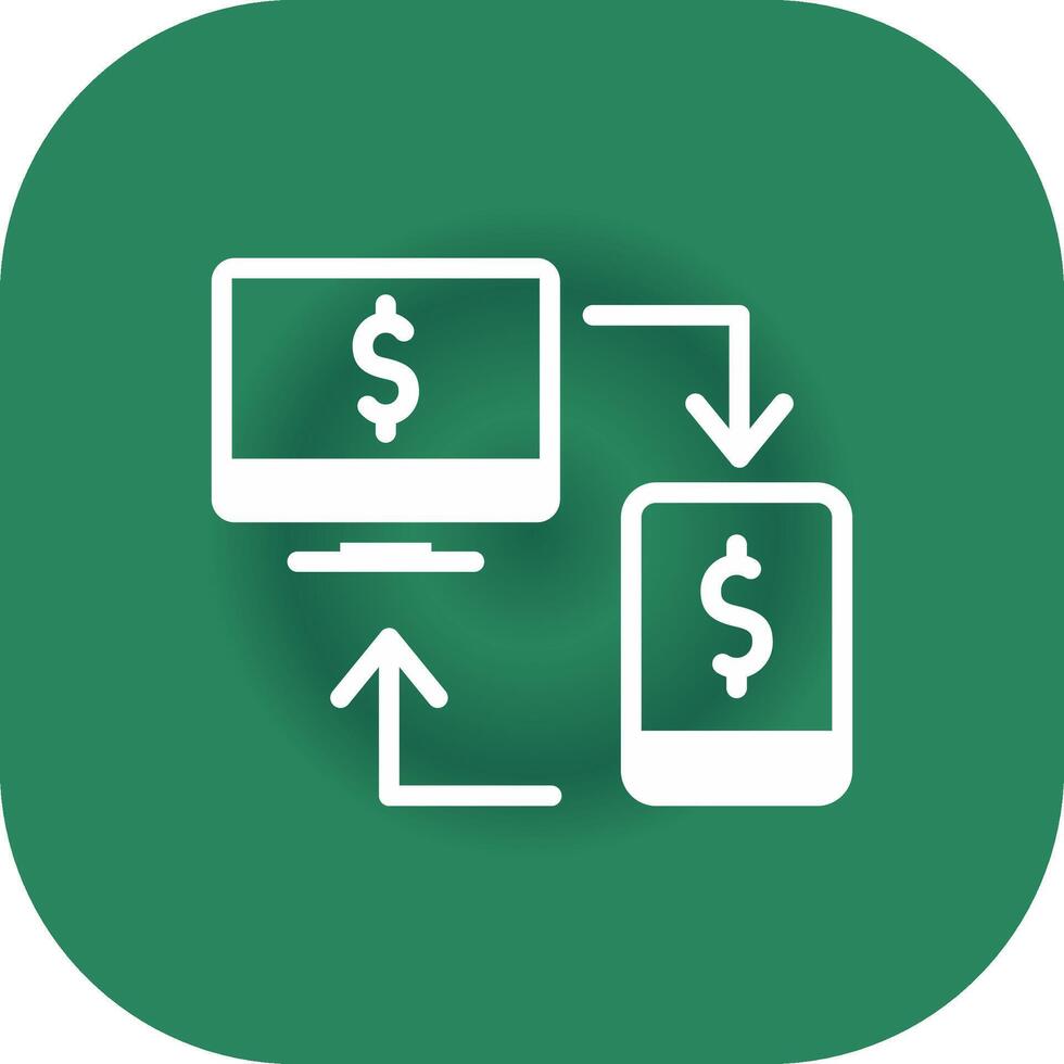 Online Transfer Creative Icon Design vector