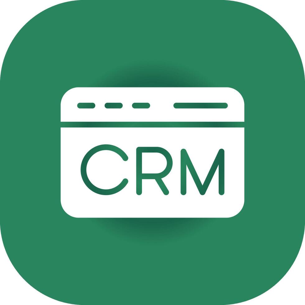 CRM Creative Icon Design vector