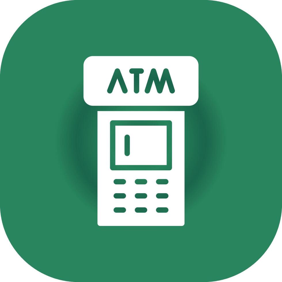 ATM Machine Creative Icon Design vector