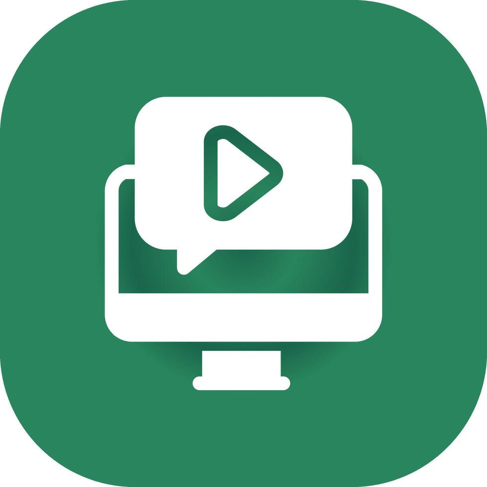 Video Tutorial Creative Icon Design vector