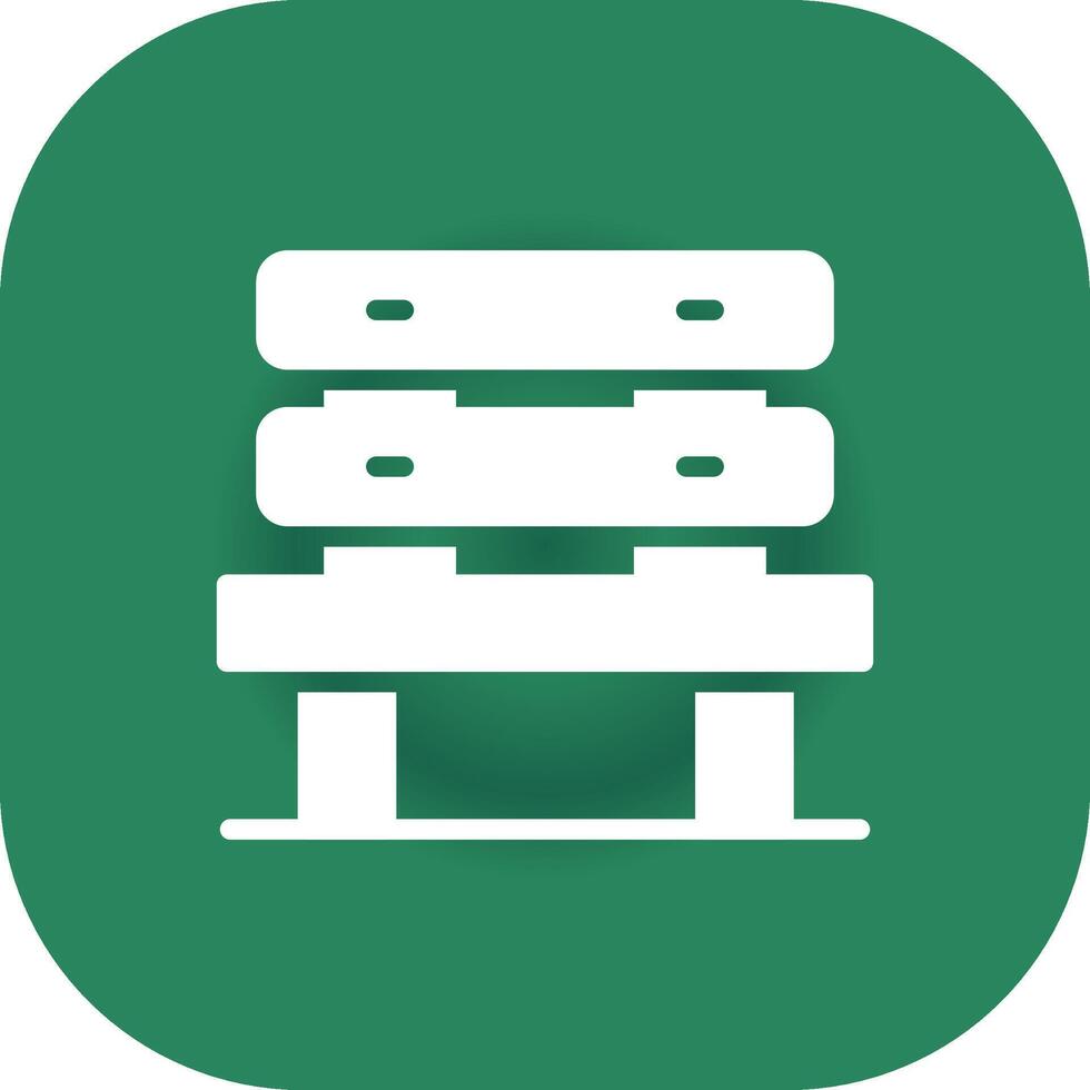 Bench Creative Icon Design vector