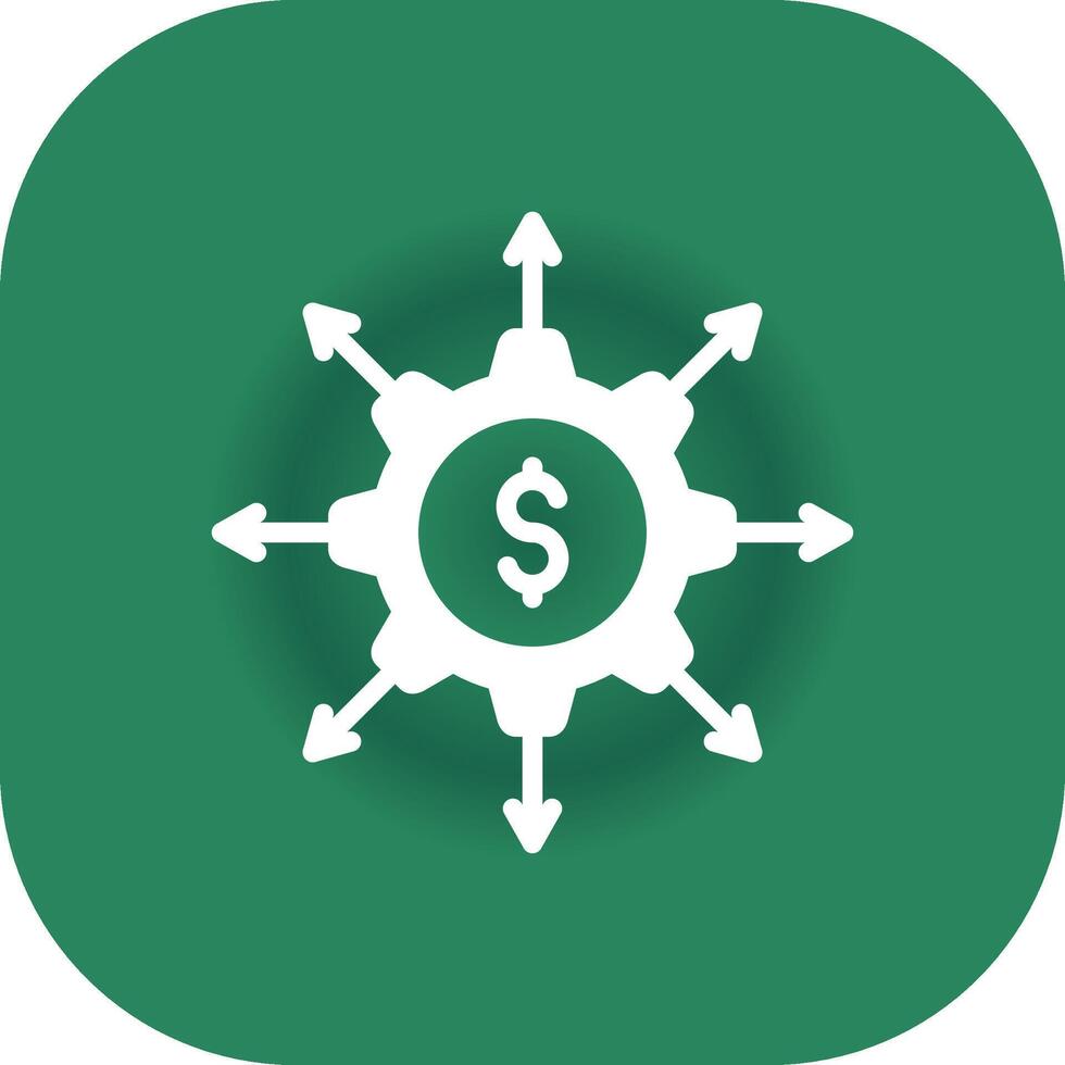 Crowdfunding Portal Creative Icon Design vector