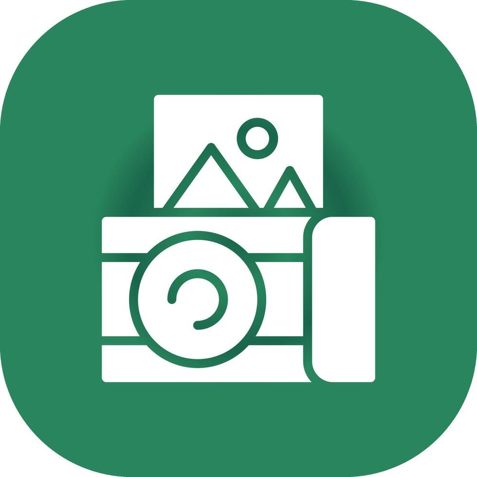 Instant Camera Creative Icon Design vector