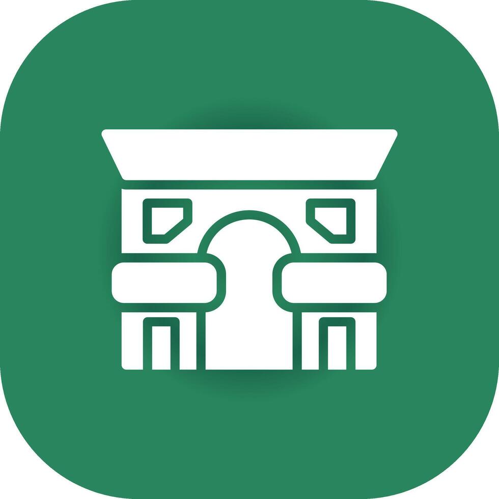Arc De Triomphe Creative Icon Design vector