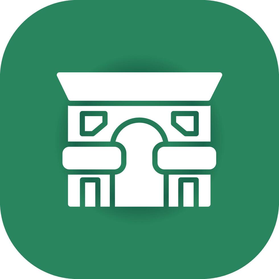 diseño de icono creativo de arc de triomphe vector