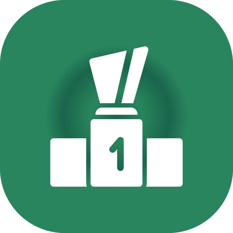 Podium Creative Icon Design vector