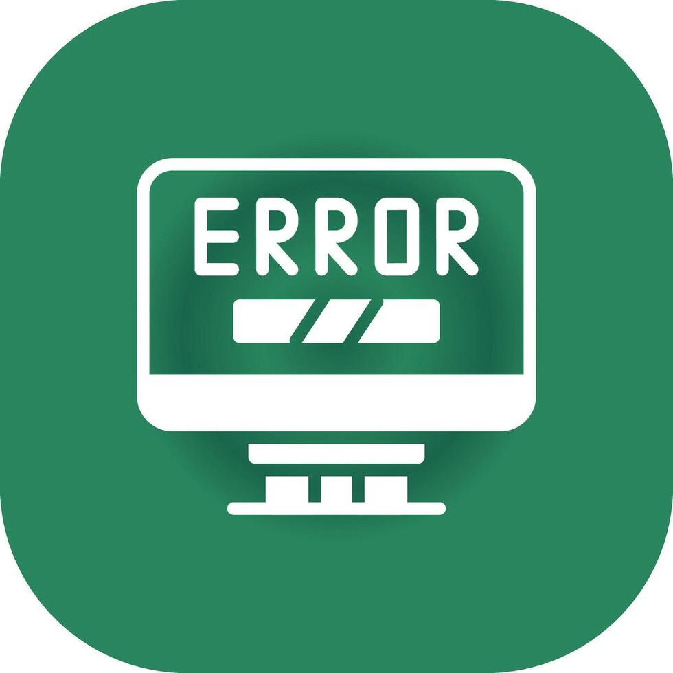 Error Creative Icon Design vector