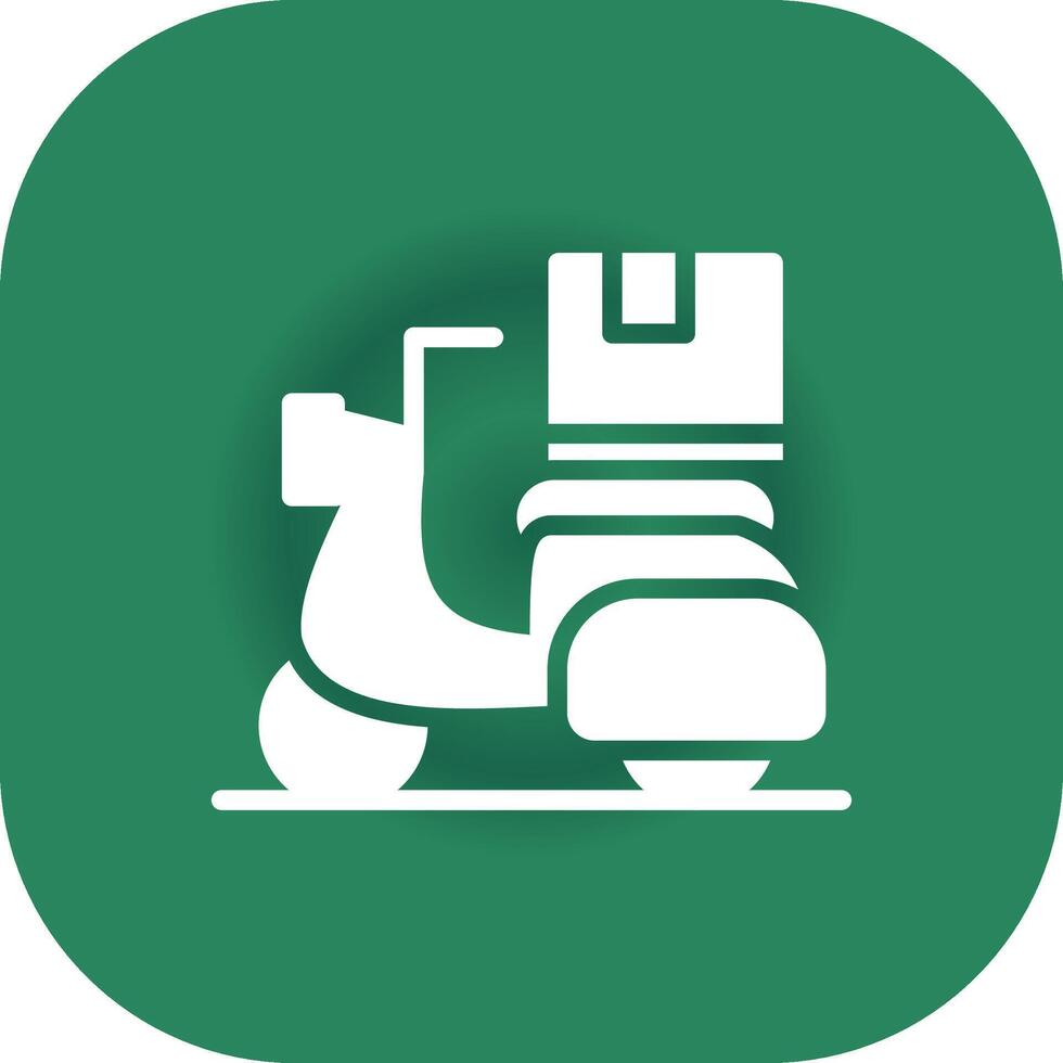 Delivery Bike Creative Icon Design vector
