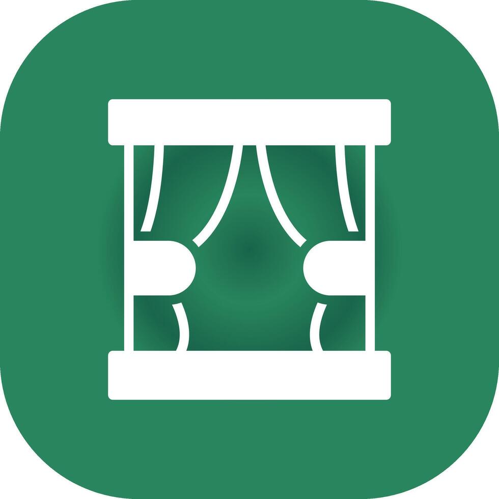Curtain Creative Icon Design vector
