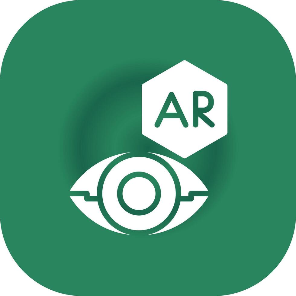 Ar Contact Lens Creative Icon Design vector