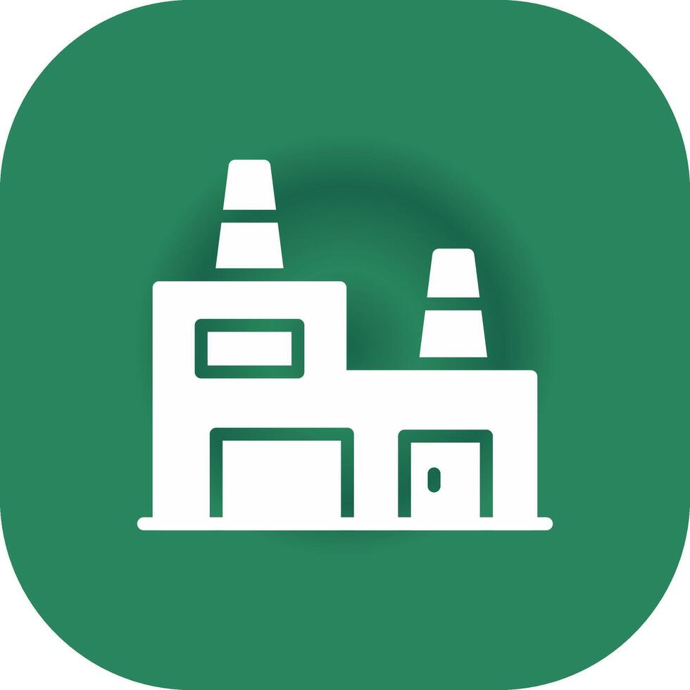 Recycling Plant Creative Icon Design vector