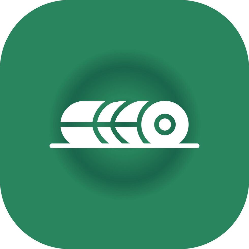 Foam Roller Creative Icon Design vector