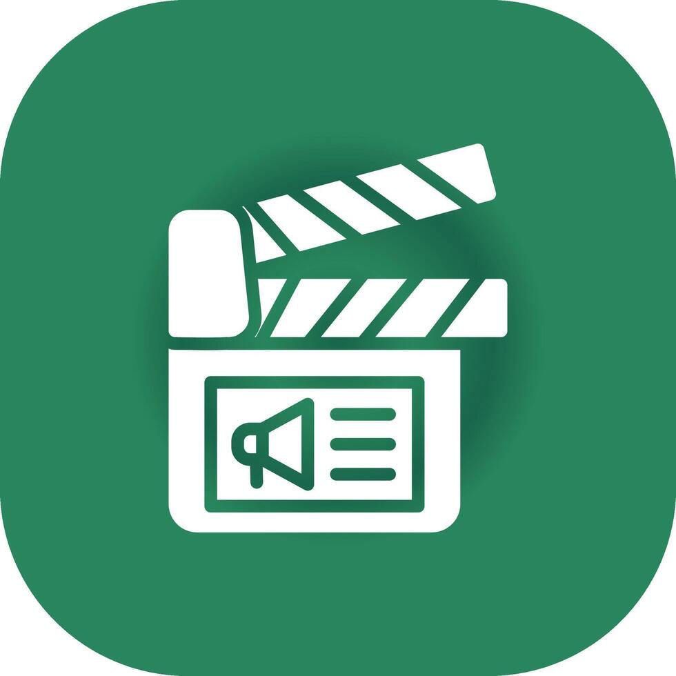 Cinema Ad Creative Icon Design vector