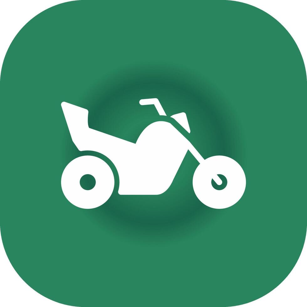 Glyph Round Corner Green Gradient vector