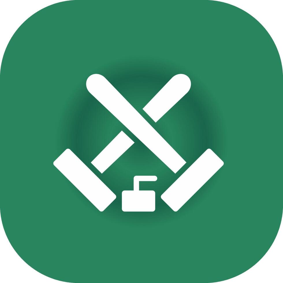 Curling Creative Icon Design vector
