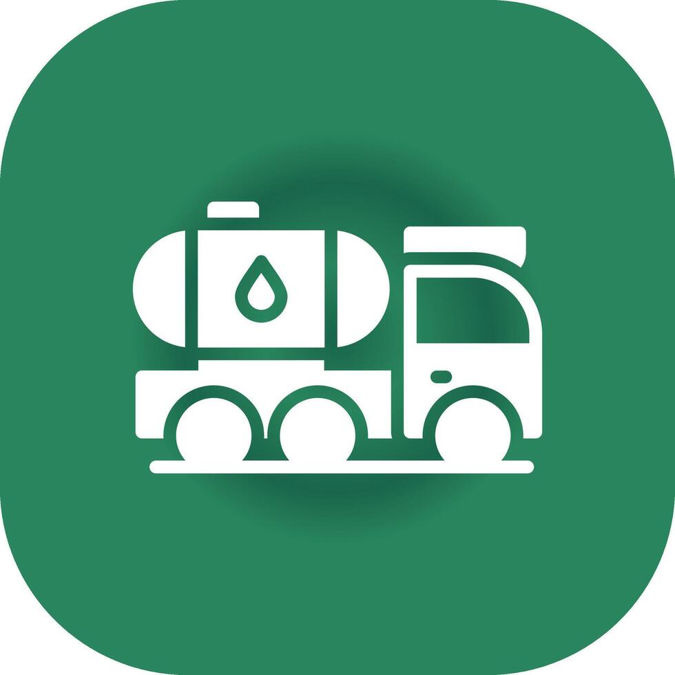 Tanker Truck Creative Icon Design vector