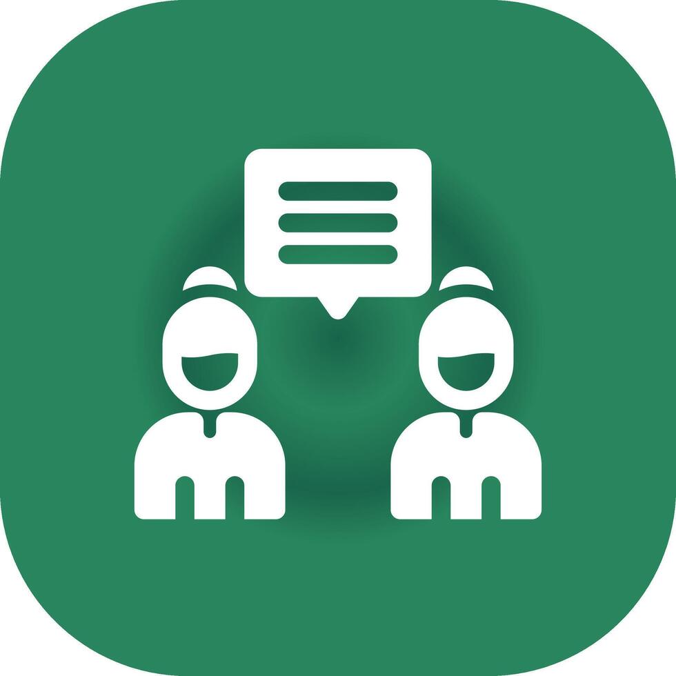 Discuss Creative Icon Design vector