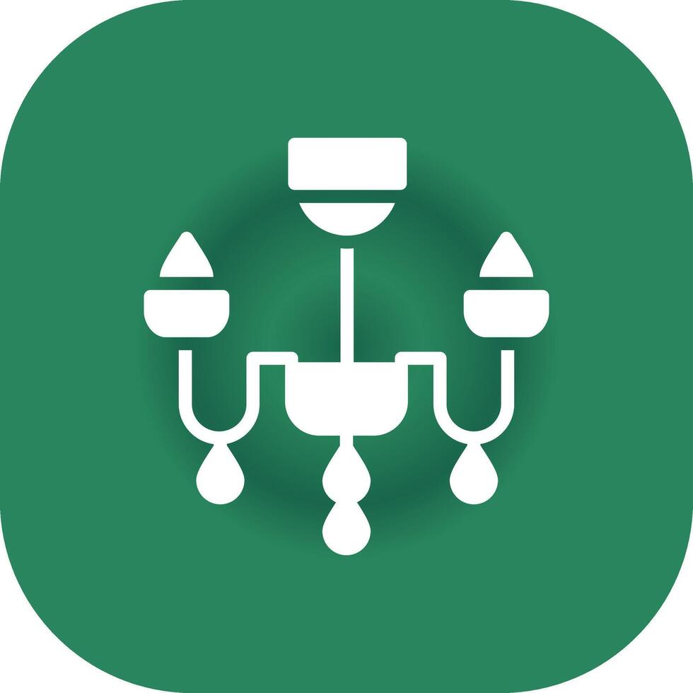 Chandelier Creative Icon Design vector