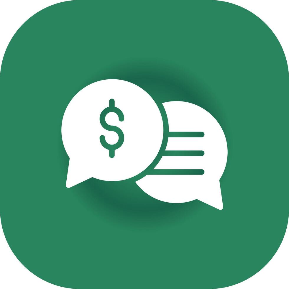 Business Dialog Creative Icon Design vector