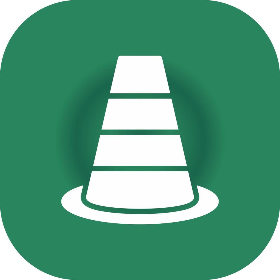 Traffic Cone Creative Icon Design vector