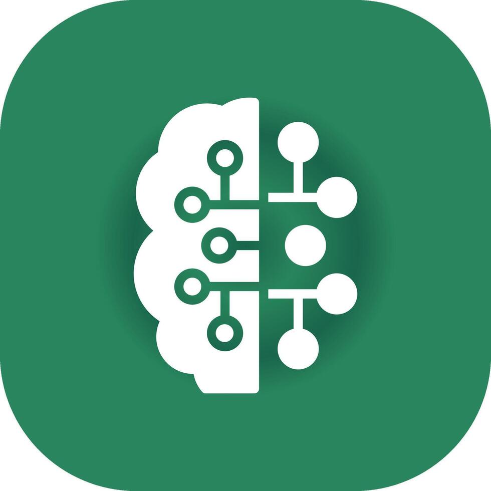 Artificial Intelligence Creative Icon Design vector