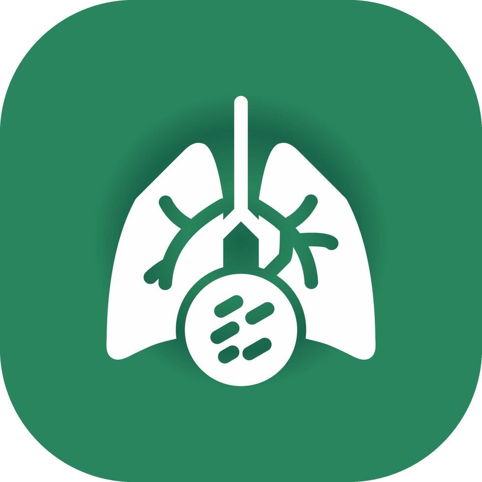 Lung Cancer Creative Icon Design vector