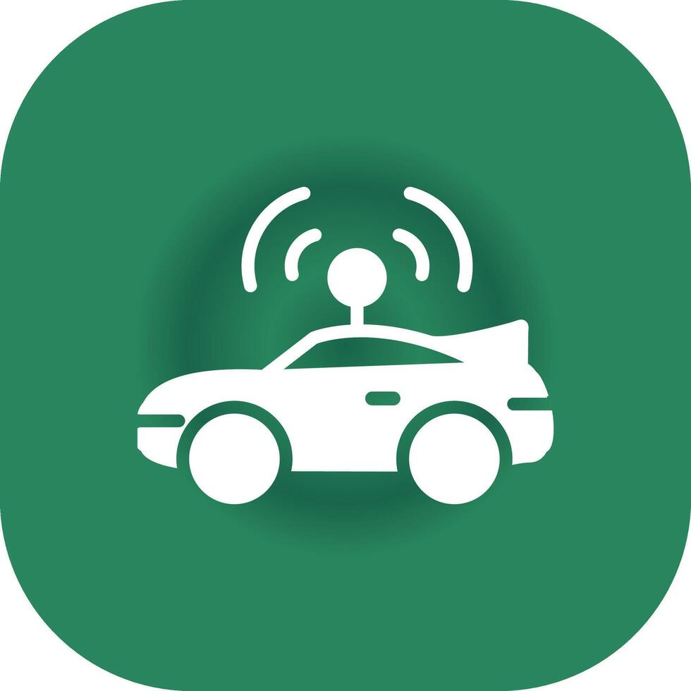 Autonomous Vehicle Creative Icon Design vector