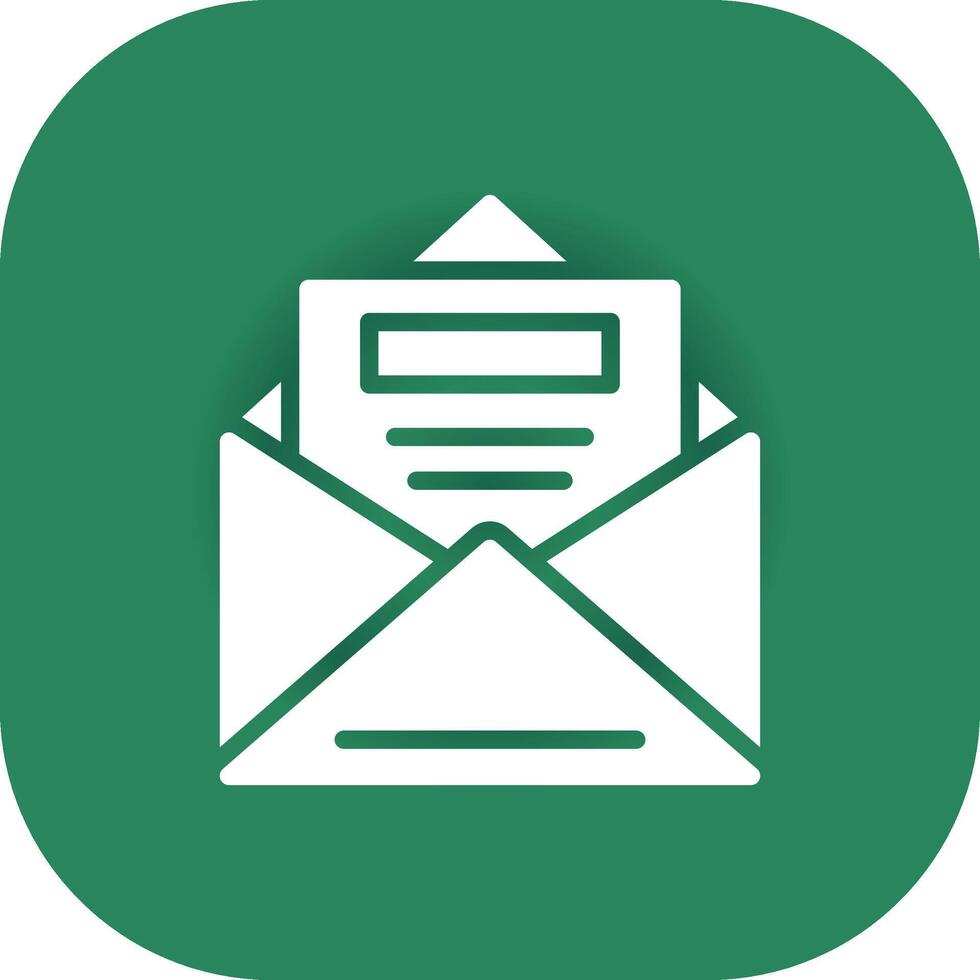 Open Email Creative Icon Design vector