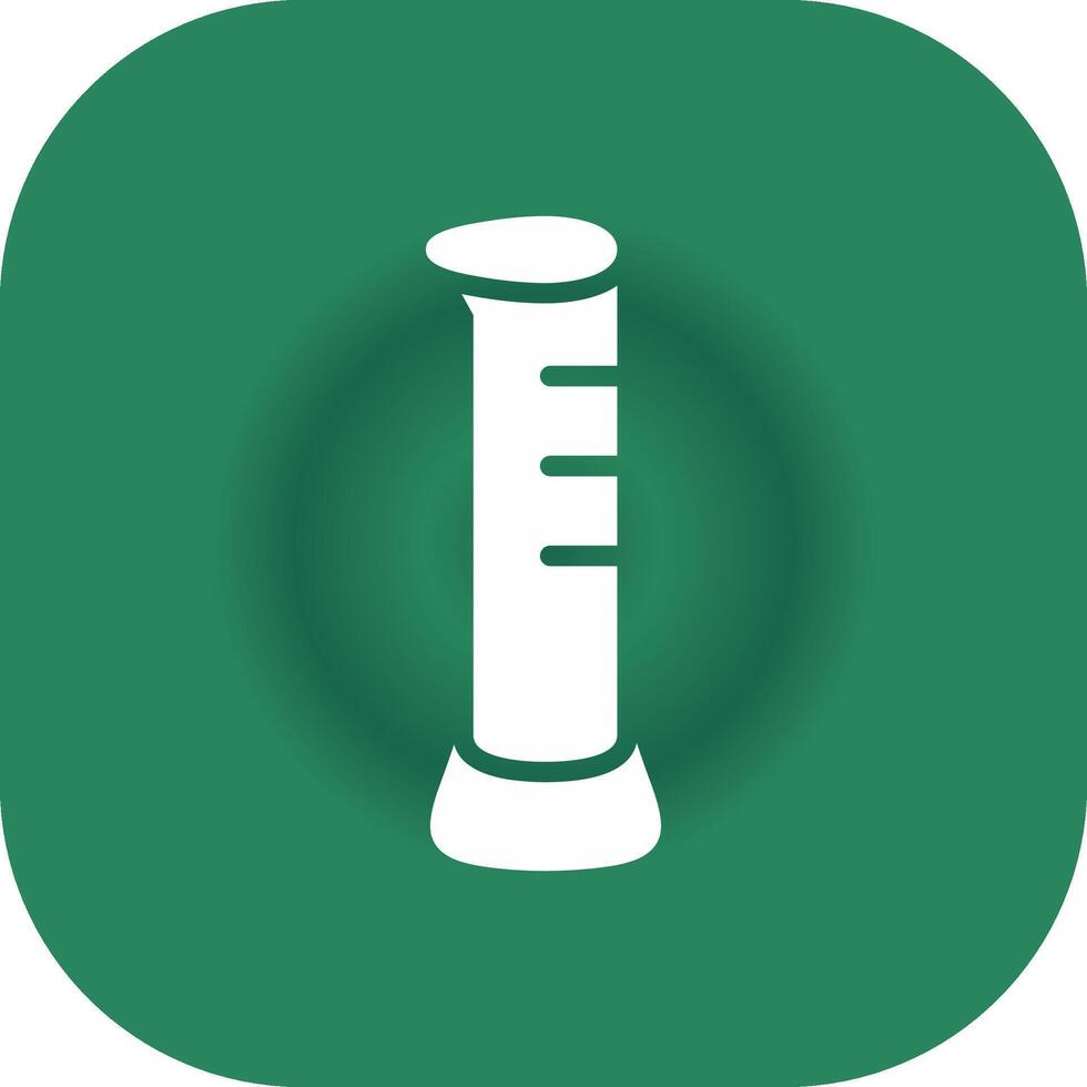 Graduated Cylinder Creative Icon Design vector
