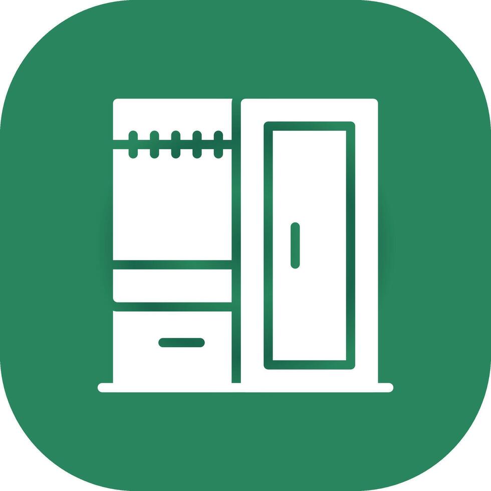 Wardrobe Creative Icon Design vector