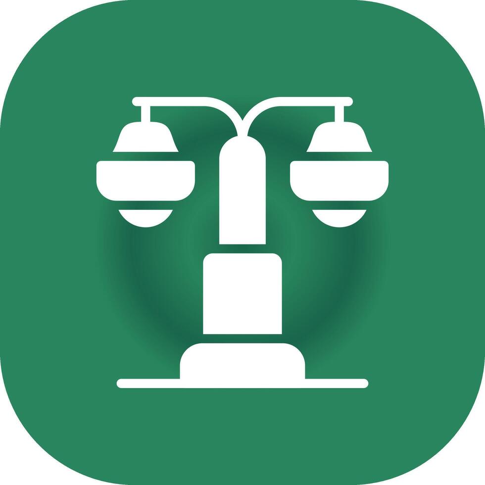 Street Lamp Creative Icon Design vector