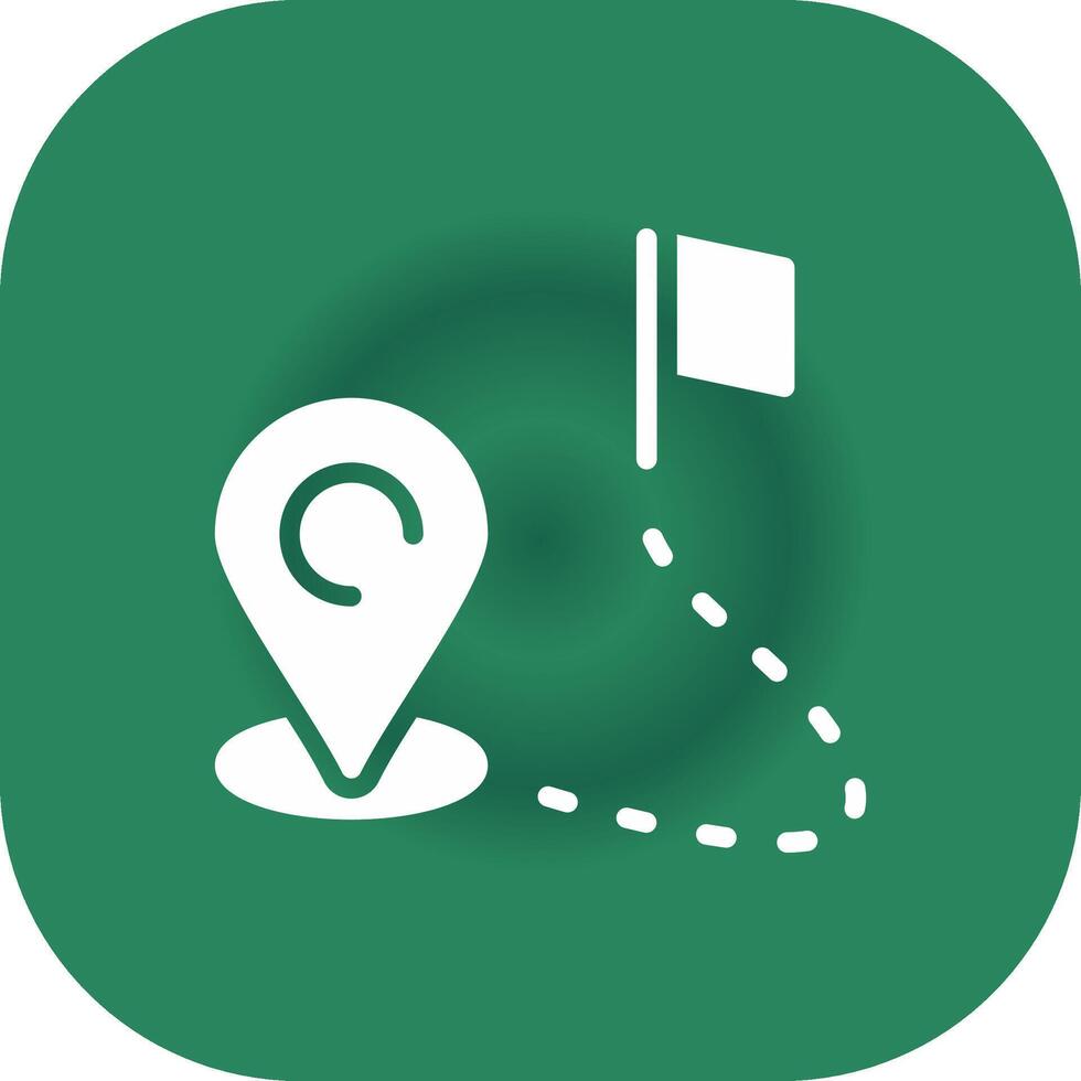 Route Creative Icon Design vector