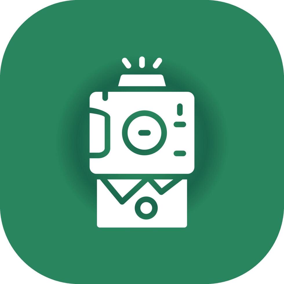 Instant Camera Creative Icon Design vector