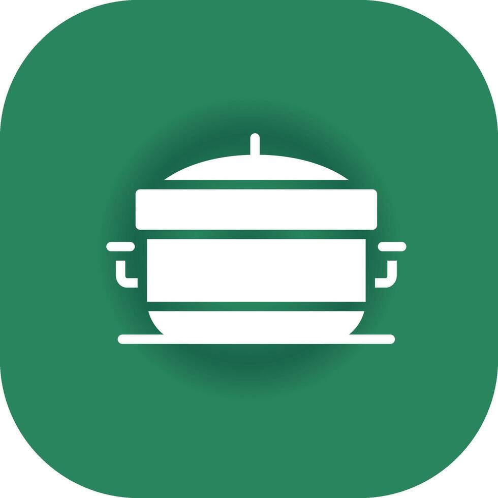 Cooking Pot Creative Icon Design vector