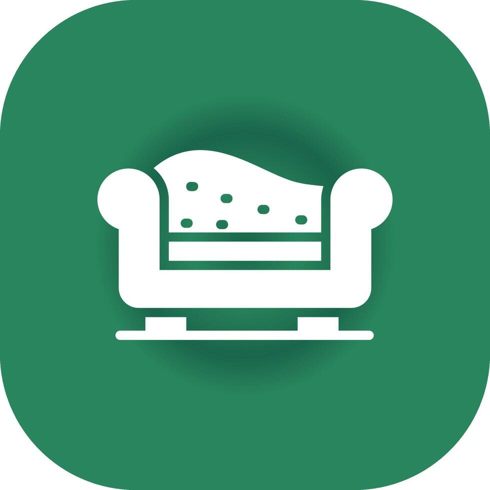 Chaise Longue Creative Icon Design vector