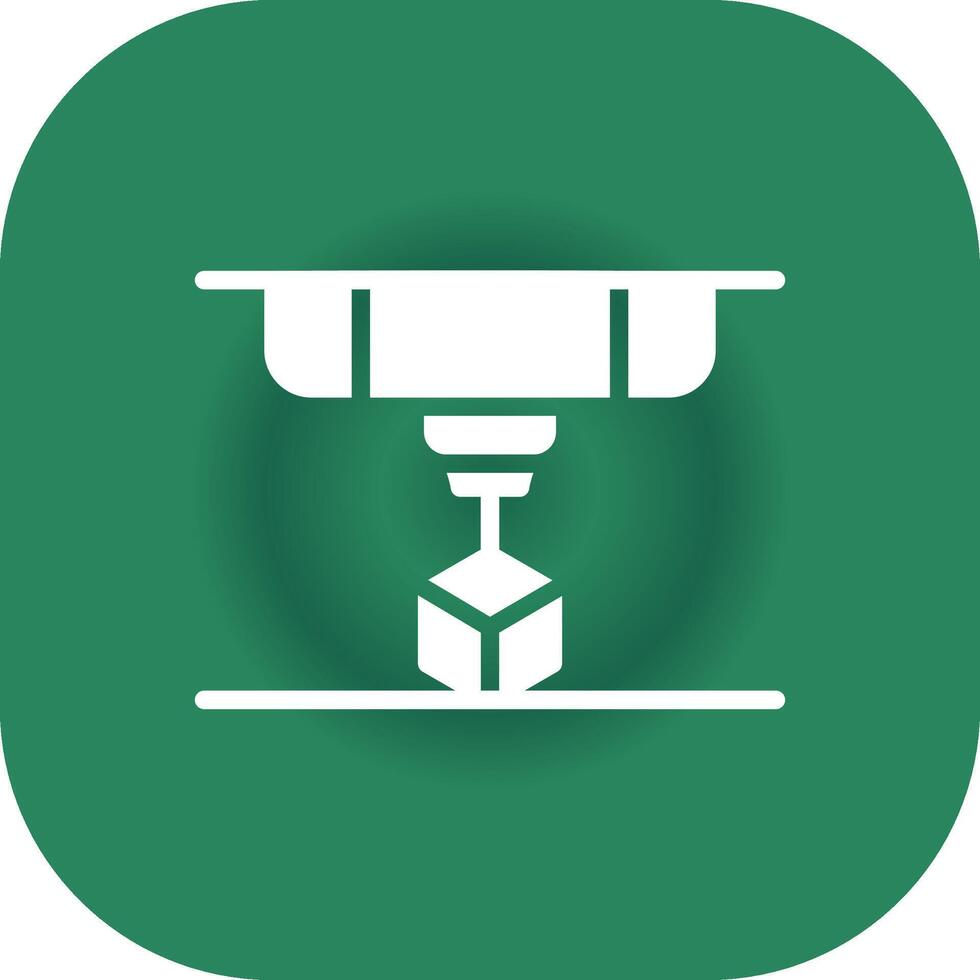 3D Printing Creative Icon Design vector