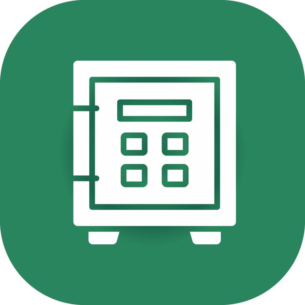 Glyph Round Corner Green Gradient vector
