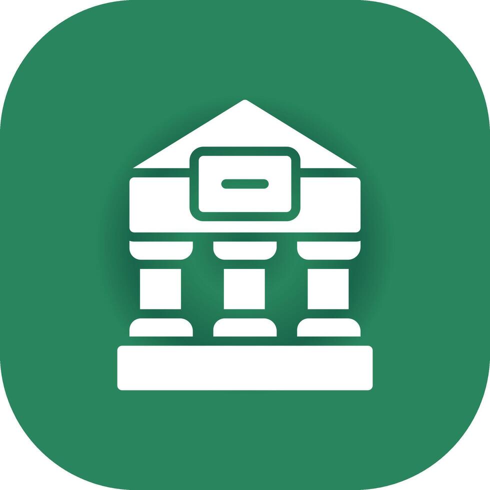 Greek Temple Creative Icon Design vector