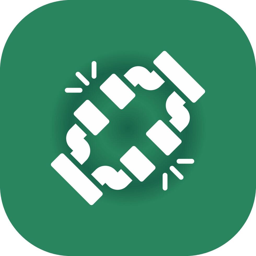 Broken Wire Creative Icon Design vector