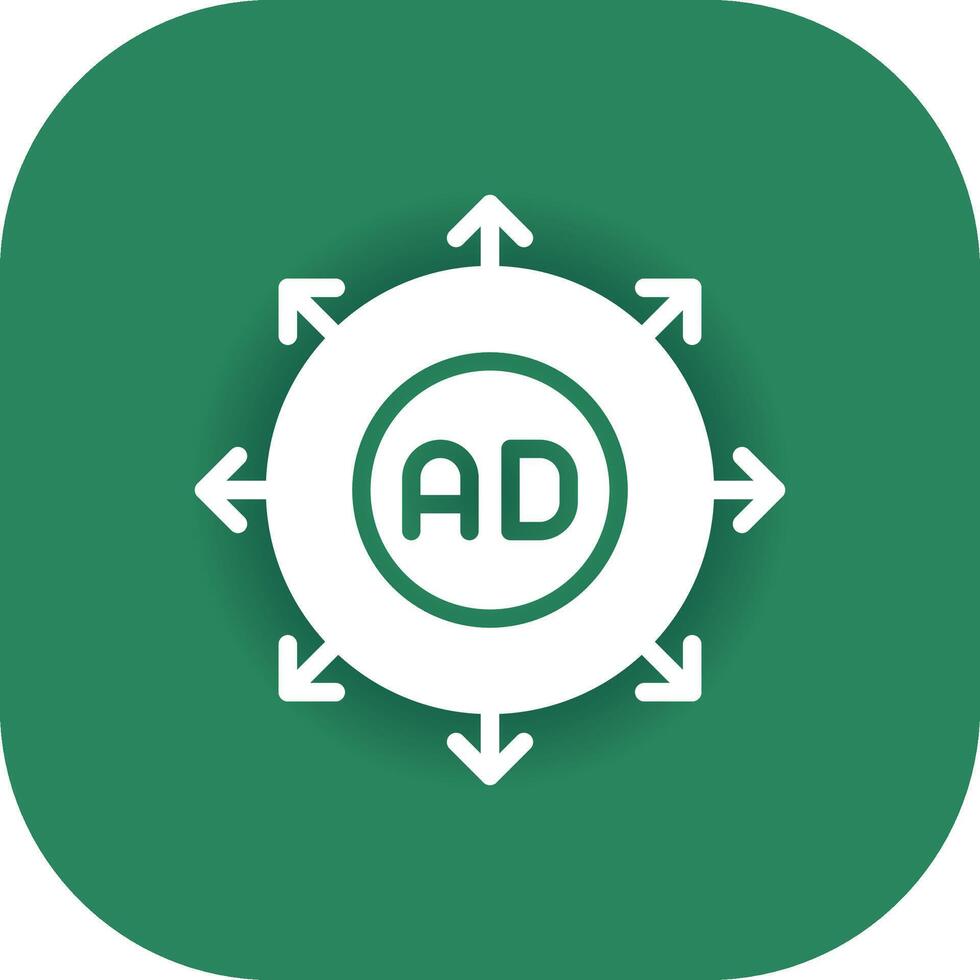 Advertising Submission Creative Icon Design vector