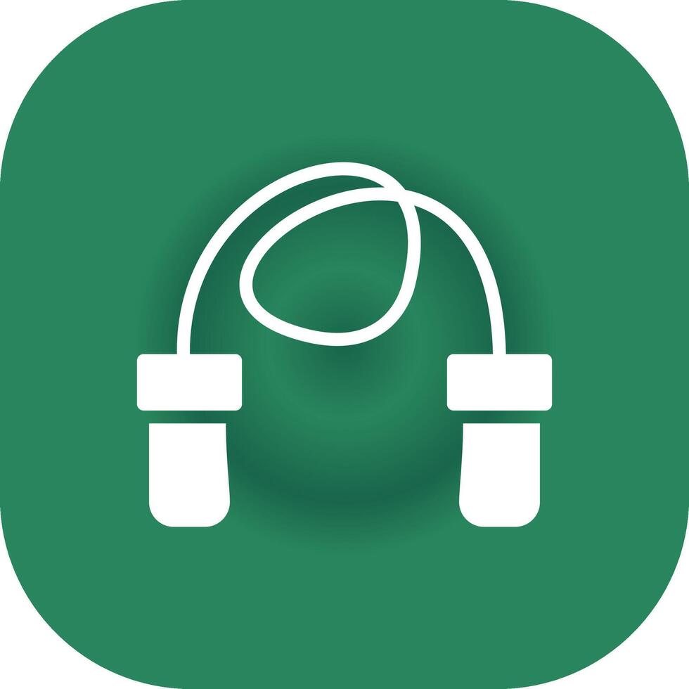 Skipping Rope Creative Icon Design vector