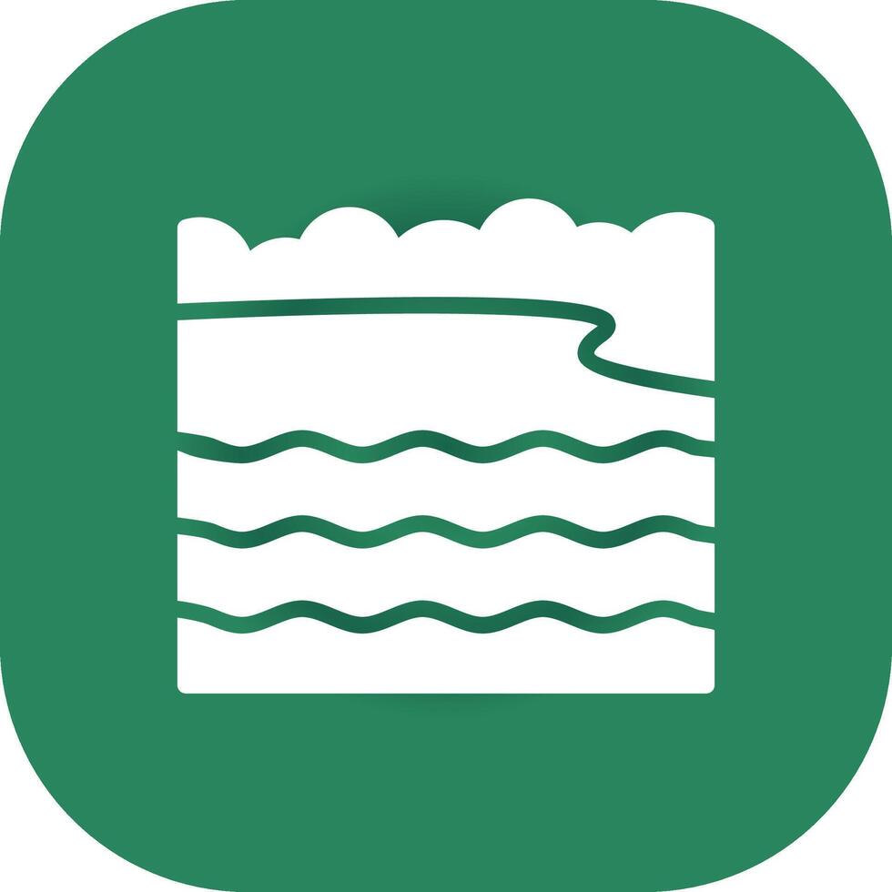 Bay Landscape Creative Icon Design vector
