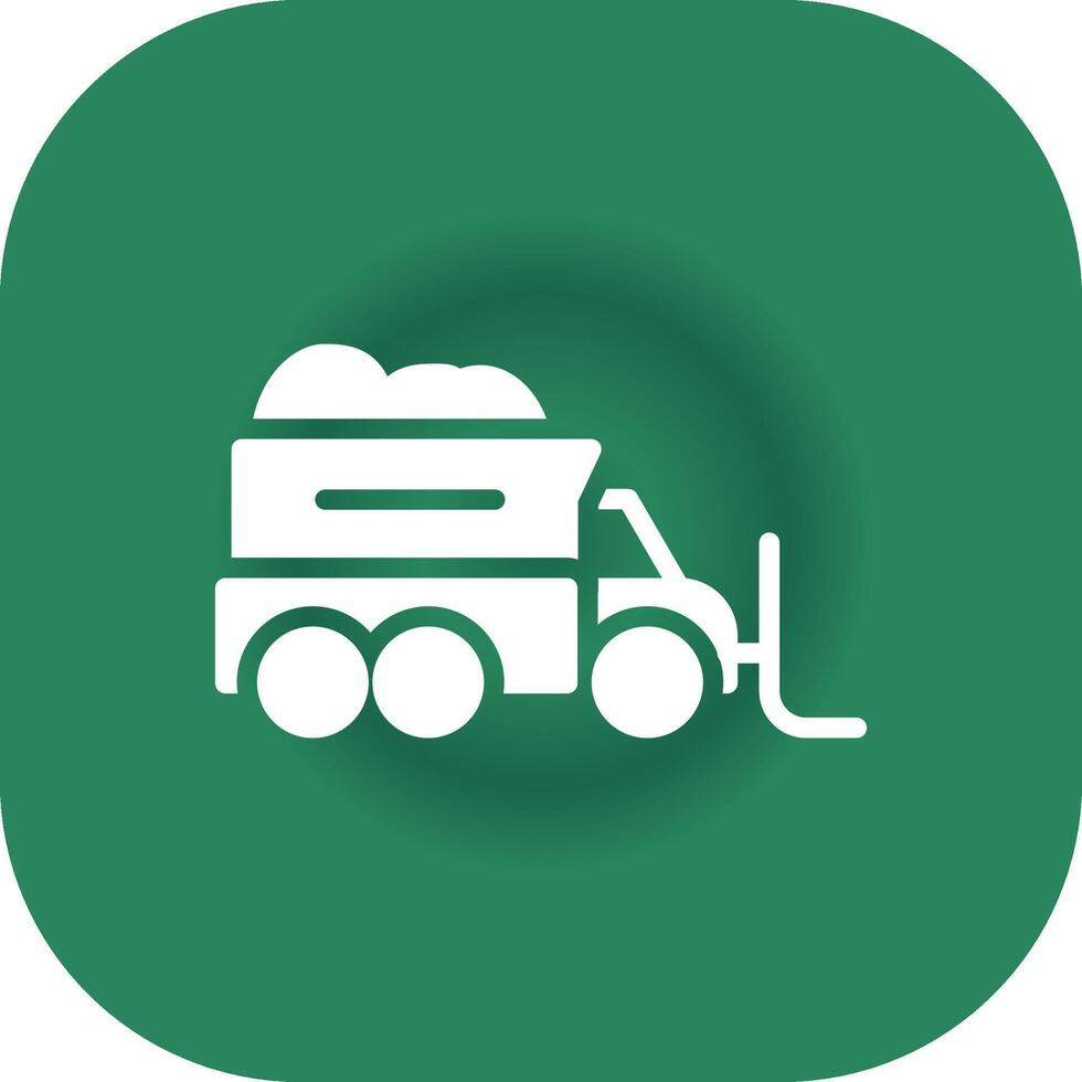 Snowplow Creative Icon Design vector