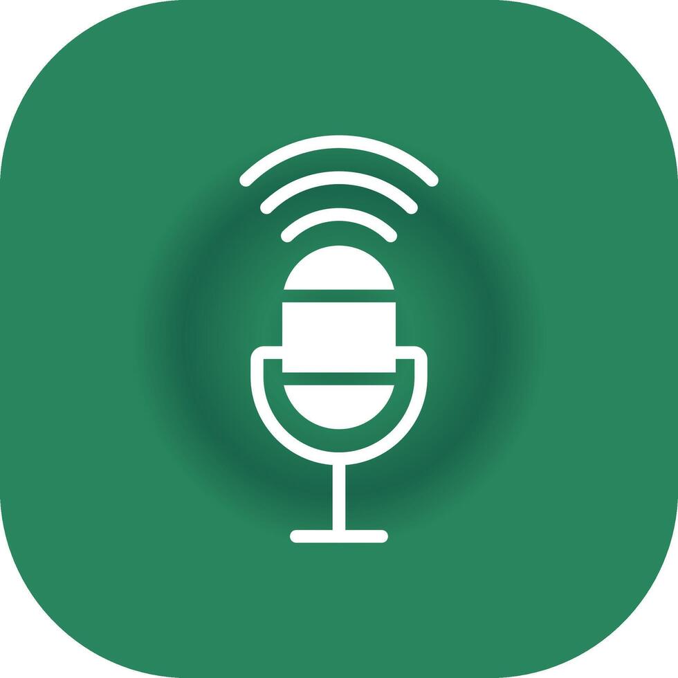 Voice Control Creative Icon Design vector