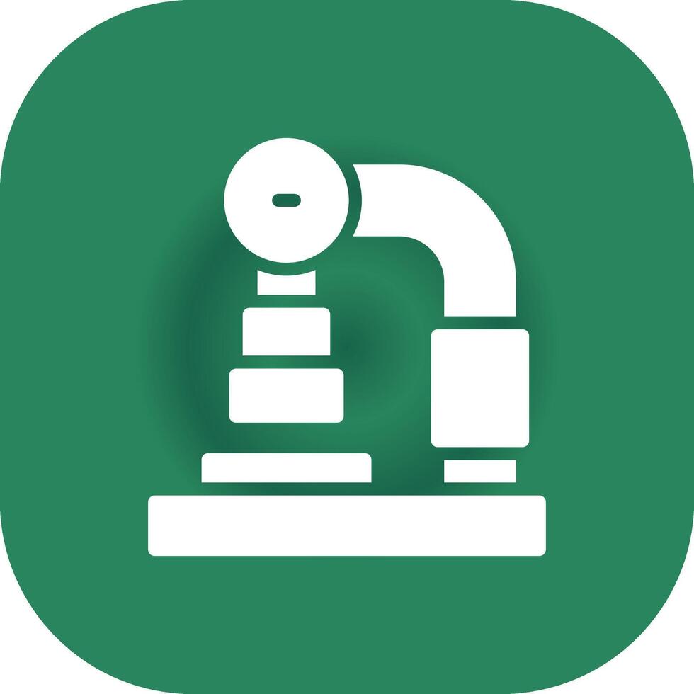 Glyph Round Corner Green Gradient vector